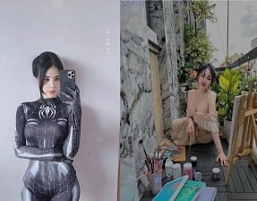 บดขยี้สาวร้อนสองคนเพื่อเจาะ